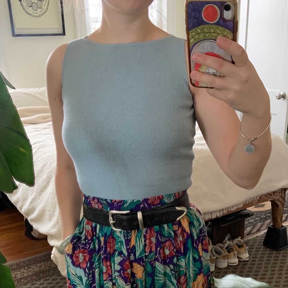 VINTAGE Wool Knit Tank